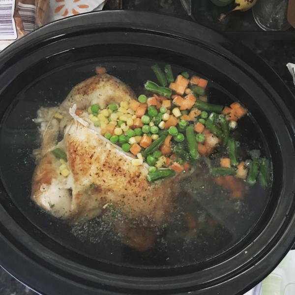 Slow Cooker Rotisserie Chicken Soup Slow Cooker Rotisserie Chicken Soup