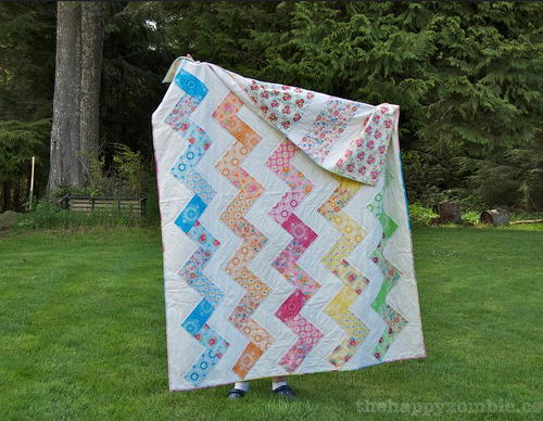Super Simple Zig Zag Quilt Super Spring Zig Zag Quilt