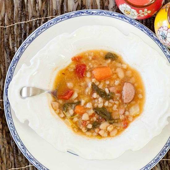 Sausage Kale Soup with Farro Sausage Kale Soup with Farro