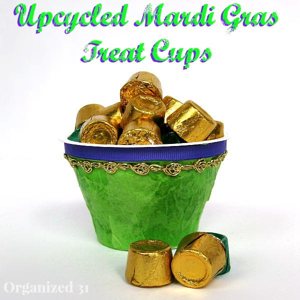 Easy Mardi Gras Treat Cups Easy Mardi Gras Treat Cups