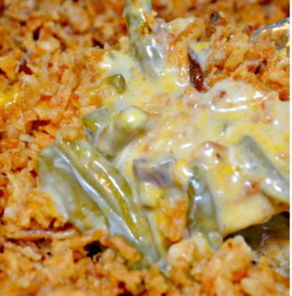 Easy Cheesy Green Bean Casserole Easy Cheesy Green Bean Casserole