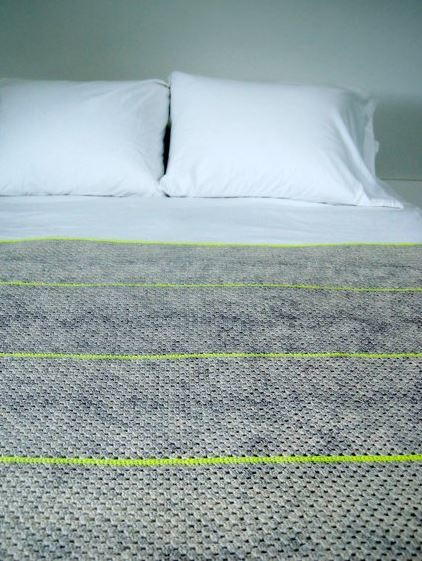 Neon Granny Stripe Crochet Blanket Neon Granny Stripe Crochet Blanket