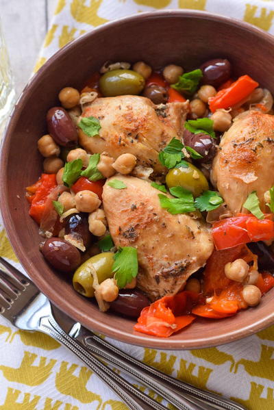 Slow Cooker Chicken with Olives and Peppers Slow Cooker Chicken with Olives and Peppers