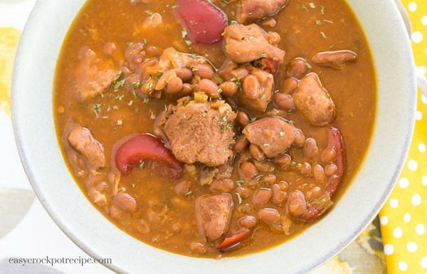 Slow Cooker Pork Baked Bean Soup Slow Cooker Pork Baked Bean Soup