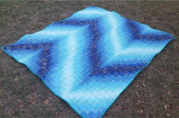 Blue Bargello Quilt Pattern Blue Bargello Quilt Pattern