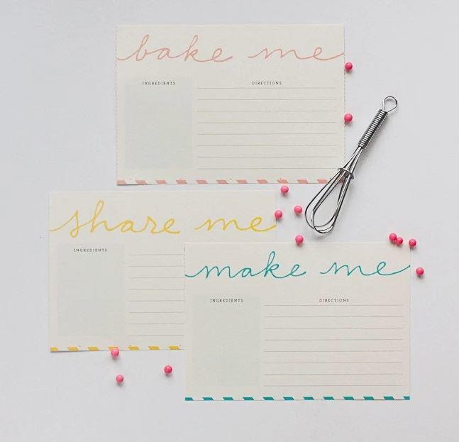Free Recipe Card Printables Free Recipe Card Printables