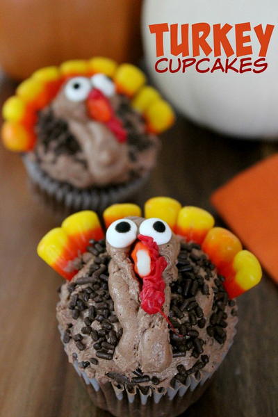 Easy Turkey Cupcakes Easy Turkey Cupcakes