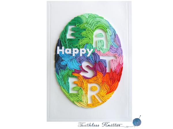 Quilled Easter Egg Card Quilled Easter Egg Card