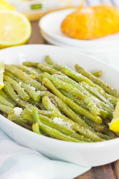 Roasted Lemon Garlic Green Beans Roasted Lemon Garlic Green Beans