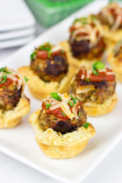 Italian Meatball Tartlets Italian Meatball Tartlets
