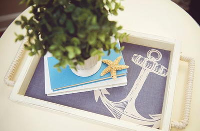 Coastal Chic DIY Serving Tray