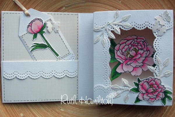 Impressive Peony Book Card Idea Impressive Peony Book Card Idea