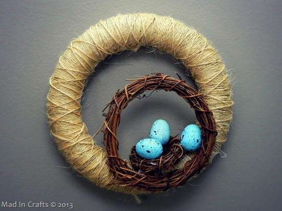 Dollar Store Birds Nest DIY Wreath Dollar Store Birds Nest DIY Wreath