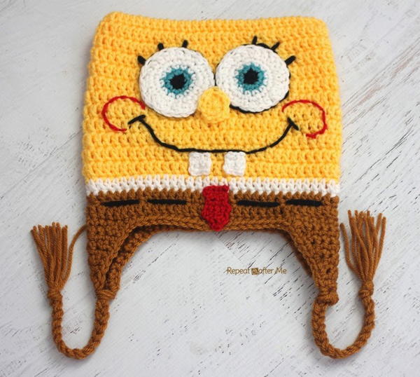 Crochet Bob the Square Sponge Hat Crochet Bob the Square Sponge Hat
