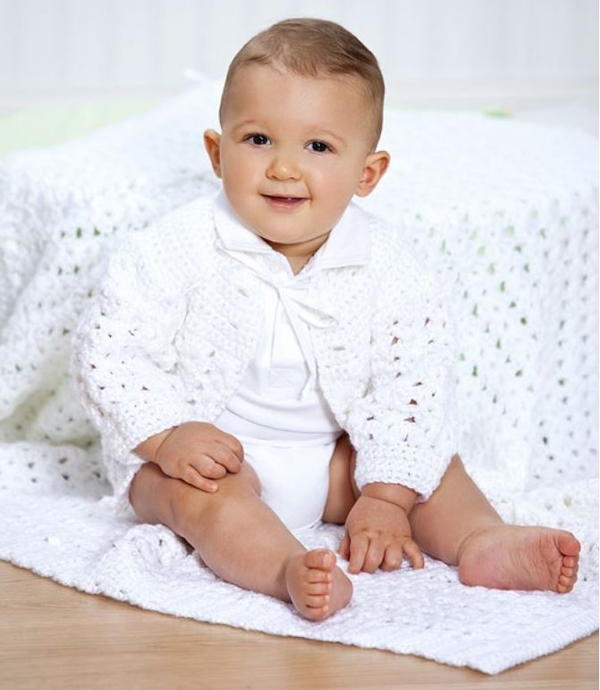 Heavenly Shell Stitch Christening Blanket Heavenly Shell Stitch Christening Blanket