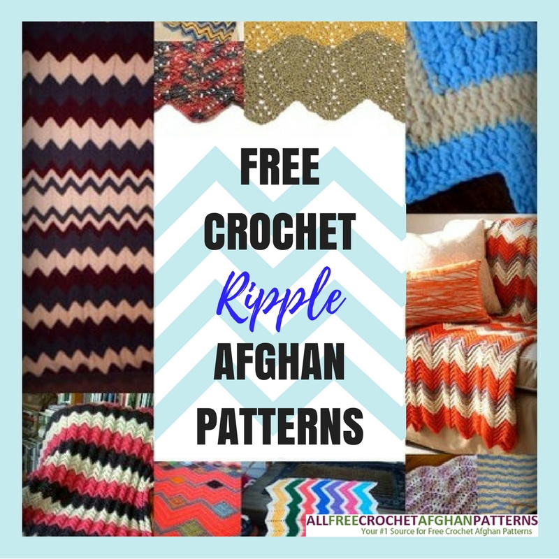 26 Free Crochet Ripple Afghan Patterns | AllFreeCrochetAfghanPatterns.com