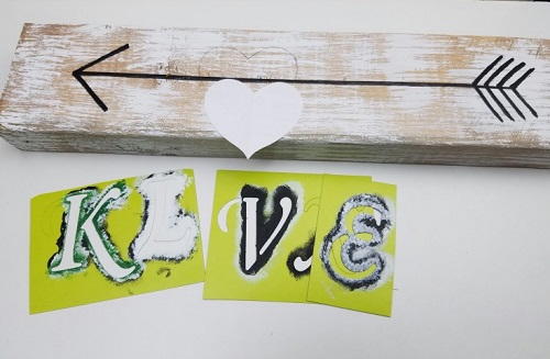 Diy Arrow Love Block Diy Arrow Love Block