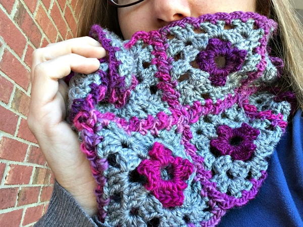 Floral Granny Cowl Floral Granny Cowl