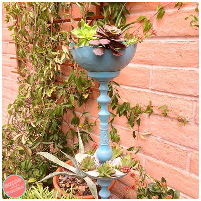 Vintage Candlestick Garden Plant Stand Vintage Candlestick Garden Plant Stand