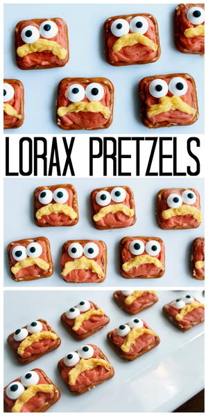 Dr Seuss Lorax Pretzels Recipe Dr. Seuss Lorax Pretzels Recipe