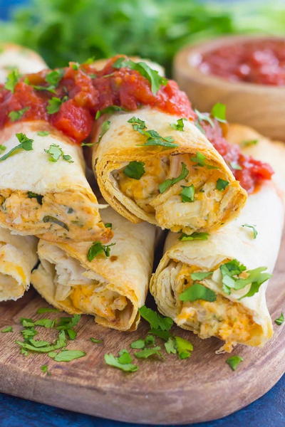 Baked Chicken Ranch Taquitos Baked Chicken Ranch Taquitos