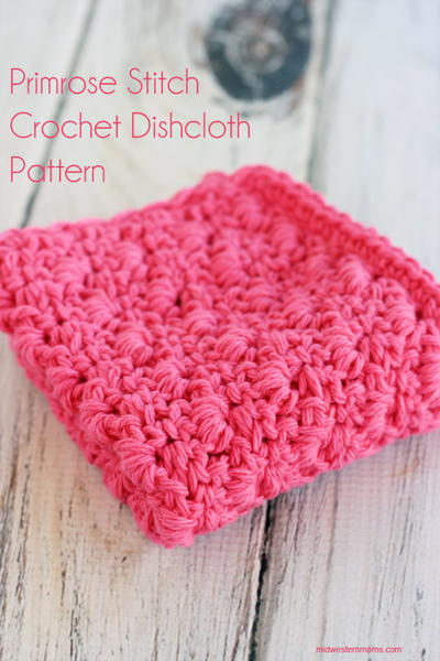Primrose Stitch Crochet Dishcloth