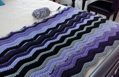 Restful Ripple Crochet Throw Restful Ripple Crochet Throw