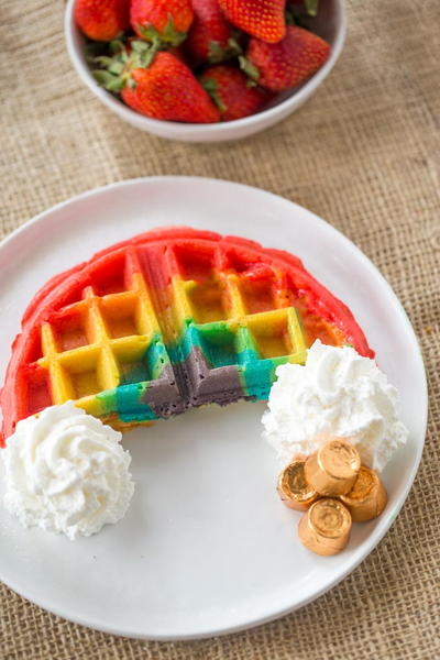 Belgium Waffle Rainbows Belgium Waffle Rainbows