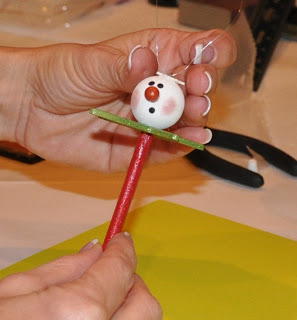 Glittery Snowman Ornament