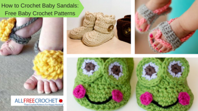 How to Crochet Baby Sandals: 24 Free Baby Crochet Patterns