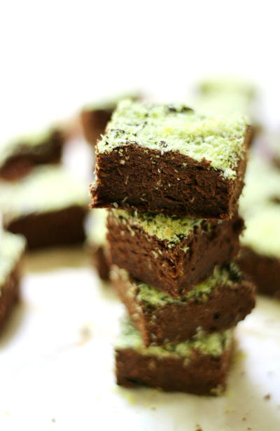 Mini Mint Chocolate Brownies Mini Mint Chocolate Brownies