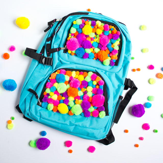 Pom Pom DIY Backpack Pom Pom DIY Backpack