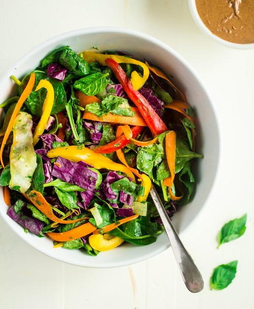 Raw Summer Roll Salad Recipe Raw Summer Roll Salad Recipe