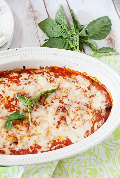 Rolled Eggplant Lasagna with Prosciutto