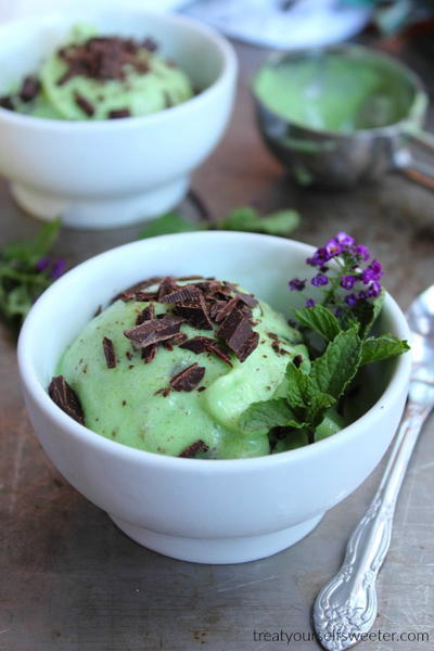 Peppermint Choc Chip Nice Cream Peppermint Choc Chip Nice Cream