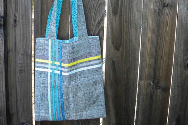 Woven Ribbon Tote Tutorial