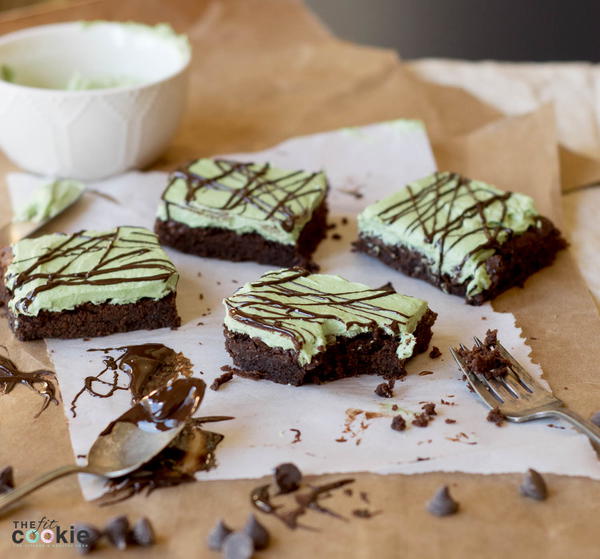 Gluten Free Grasshopper Brownies Gluten Free Grasshopper Brownies