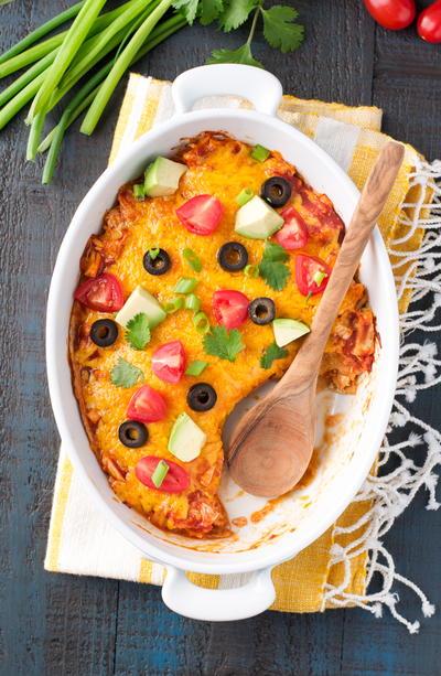 4-Ingredient Healthy Chicken Quesadilla Casserole 4-Ingredient Healthy Chicken Quesadilla Casserole