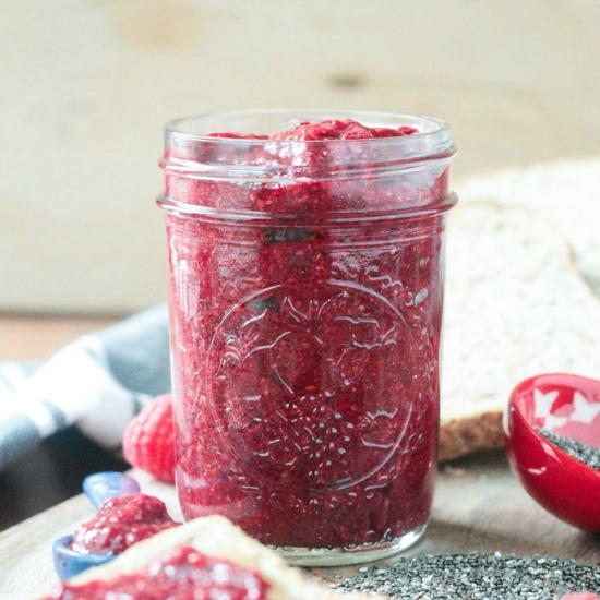 Raspberry Pineapple Chia Seed Jam Raspberry Pineapple Chia Seed Jam