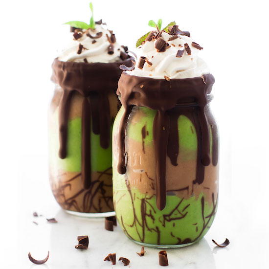 Mint Chocolate Shamrock Smoothie Mint Chocolate Shamrock Smoothie