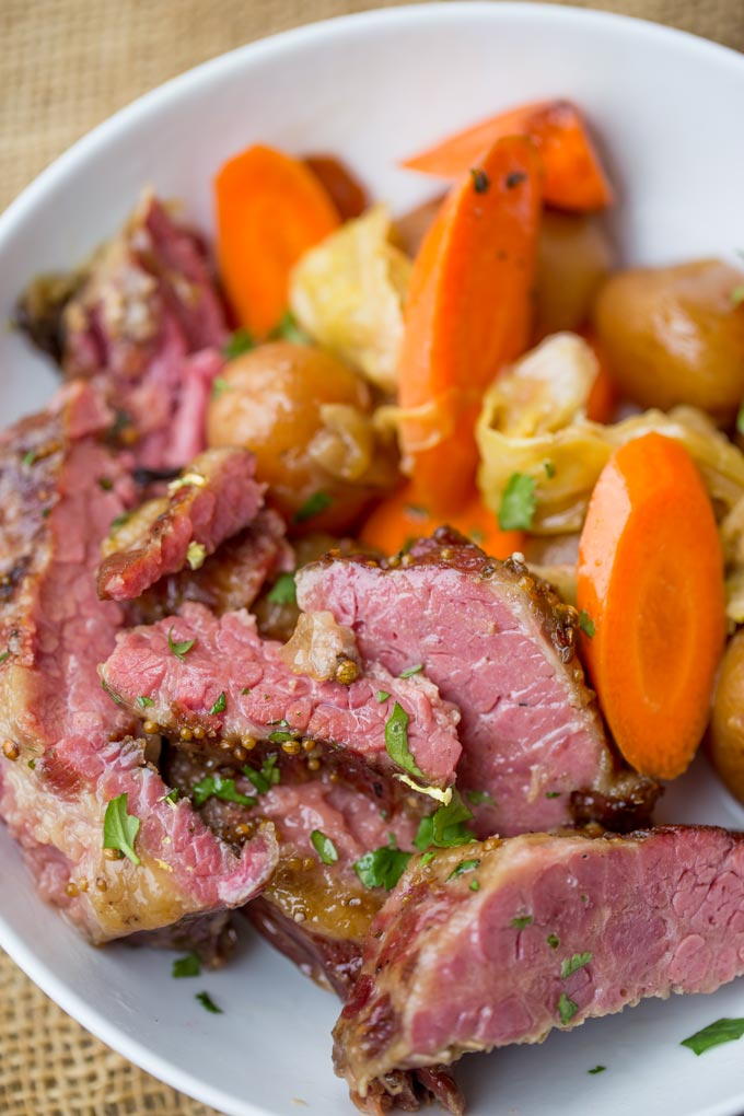Slow Cooker Corned Beef Dinner | FaveSouthernRecipes.com