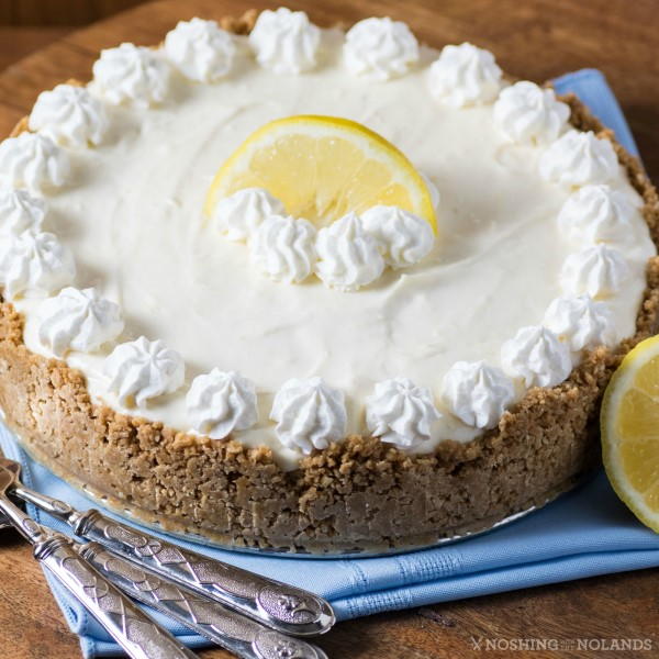 Ginger Cookie Crusted No-Bake Lemon Cheesecake Ginger Cookie Crusted No-Bake Lemon Cheesecake