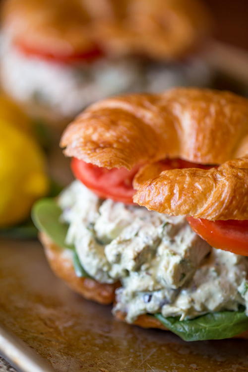 Creamy Lemon Basil Chicken Salad Creamy Lemon Basil Chicken Salad