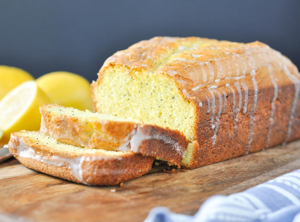 Easy Glazed Lemon Poppy Seed Bread