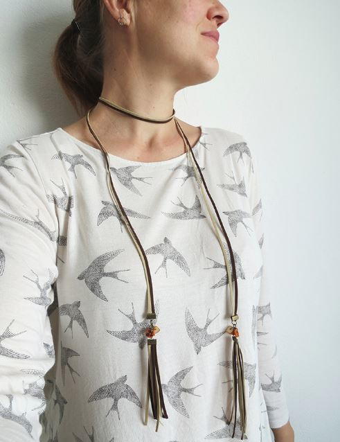 DIY Cord Choker Necklace DIY Cord Choker Necklace