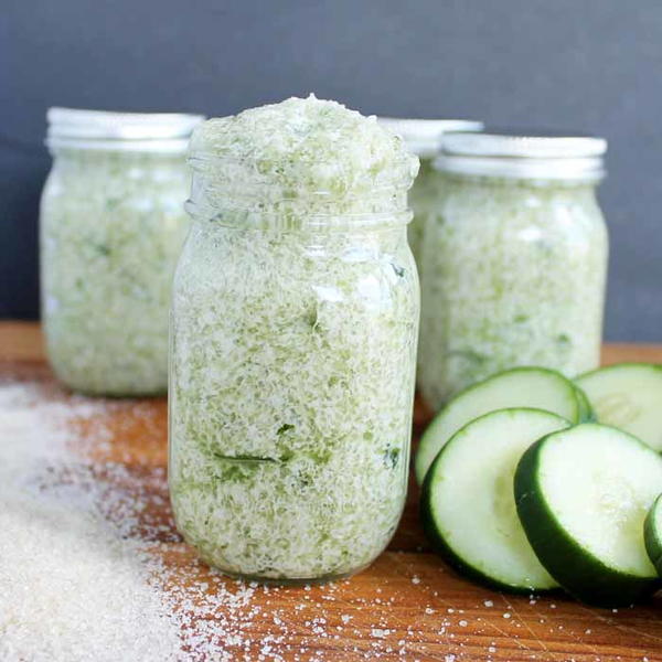 Cucumber Mint Sugar Scrub Cucumber Mint Sugar Scrub