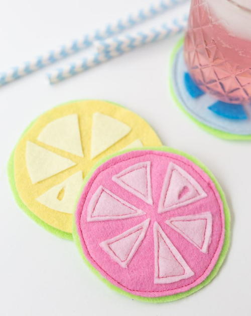 Summer Citrus DIY Coasters Summer Citrus DIY Coasters
