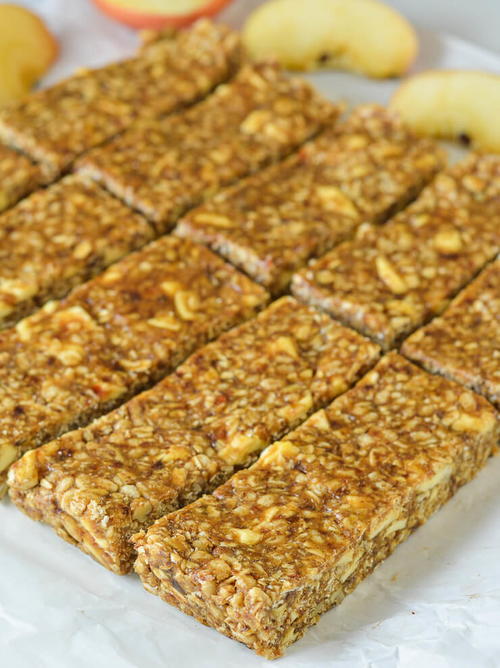 No-Bake Cinnamon Apple Energy Bars No-Bake Cinnamon Apple Energy Bars