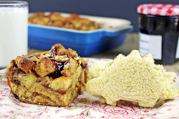 PBJ Uncrustables and French Toast Bake in One PB&J Uncrustables and French Toast Bake in One