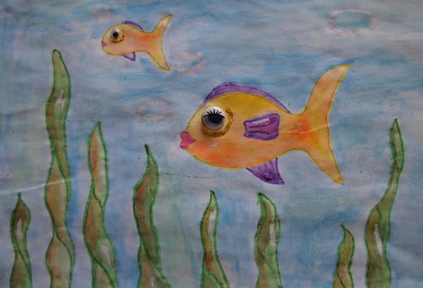 Neptunes World Crayon Resist Art Neptunes World Crayon Resist Art